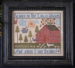 Plum Street Samplers - Rejoice-Plum Street Samplers - Rejoice, bible songs, hymns, God, Jesus, church, singing, praise, cross stitch, Nashville Needlework Market,  