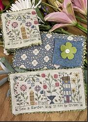 Shepherd's Bush - Garden Needle Case Kit-Shepherds Bush - Garden Needle Case Kit, flowers, notions, cross stitch