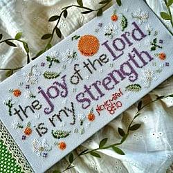 Sweet Wing Studio - Choose Joy-Sweet Wing Studio - Choose Joy, Nehemiah 810, bible verse, happiness, inspiration, faith, God, old testament, cross stitch