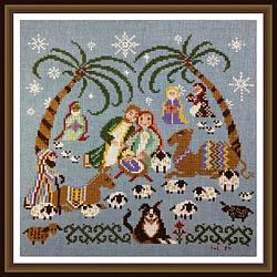 Tempting Tangles - Starry Stable-Tempting Tangles - Starry Stable, Jesus, Christmas, manger, wise men, star, nativity, camels, cross stitch, God, sheep, dogs,  