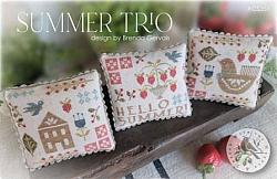 With Thy Needle & Thread - Summer Trio-With Thy Needle  Thread - Summer Trio, bird, house, strawberries, Nashville Needlework market, cross stitch, 